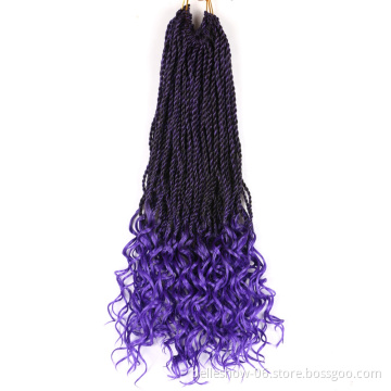 synthetic  hair brands baby curl braids jumbo braid 100 synthetic  hair human  for braiding  feathered  hair